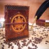 Fleur de Lis Navigation Compass Handcrafted Genuine Leather Journal Diary Notes