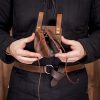 Medieval Angled Sword and Dagger Frog Genuine Leathercraft