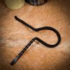 Iron Hand Forged Drinking Horn Rack Rustic Medieval Accessory