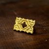 Pure Solid Brass Quatrefoil Leather Mount Functional Set of 5