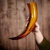 Drinking Horn with Brilliant Finish Handcrafted Genuine Ox Horn