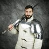 Medieval Knightly Large Avenger Pauldrons 18 gauge