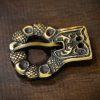 Gothic Belt Buckle Antiqued Brass