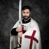 Medieval Templar Hooded Cape Handcrafted Canvas Cotton Knightly Clothing