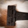 Medieval Chest Hinges / Hand Forged Iron Rustic Door Hinge