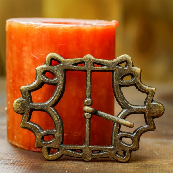 Antique Brass Large Pirate Belt Buckle