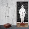 Full Armour Display Steel Stand Hardwood Base Medieval Décor