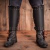 Quester Genuine Leather Greaves for Leg Protection