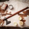Hand Forged Viking Bearded Axe with Leather Sheath