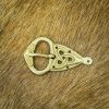 Viking Belt Buckle with Backplate Celtic Knotwork Pure Brass