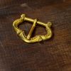 Medieval Small Pure Brass Belt Buckle