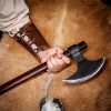Ranger’s Leather Bracers with Elbow Protection Handcrafted