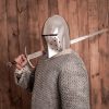 14th century Knight Bascinet Fully Functional BATTLE READY Steel Helmet 16 gauge