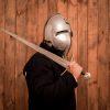 Medieval Klappvisor Bascinet Helmet with Padded Liner