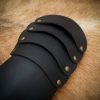 Medieval Leather Gloves Brass Riveted Handcrafted Genuine Leather