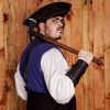 Pirate Boarding Axe with Hand Forged Carbon Steel Head