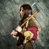 Viking Warrior Axe with Leather Sheath Hand Forged Carbon Steel Head