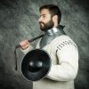 Late Medieval Steel Buckler Handmade Blackened Shield