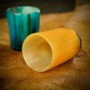 Medieval Horn Flamboyant Colorful Shot Glasses Handmade Authentic Ox Horn