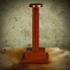 Wooden Helmet Stand for Medieval Helmets with or without Aventail