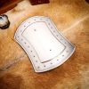 Medieval Rectangular Buckler Functional Steel Shield 16 gauge