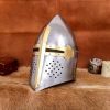 Medieval Sugar Loaf Helmet Crusader Knight helm 16 gauge