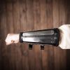 Genuine Leather Bracers With Splinted Metal Plates Arms Armor