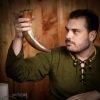 Medieval Viking Drinking Horn with Natural Finish Handcrafted Genuine Ox Horn
