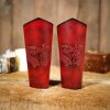 Genuine Leather Bracers with Embossed Fantasy Dragon Design