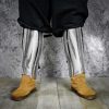 Medieval Three Plate Greaves Steel leg Armor