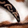 The Charred Crescents Drinking Horn Handcrafted from Genuine Ox Horn