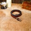 Medieval Leather Belt with Ornate Embossed Design