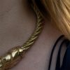 Viking Fenrir Wolf Torc Pure Solid Brass Neck Ring