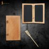 Roman Wax Tablet with Pure Brass Stylus Functional Wooden Accessory