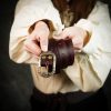 Handcrafted Genuine Leather Belt with Embossed Design