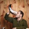 Medieval Viking Large Drinking Horn Handcrafted Genuine Ox Horn