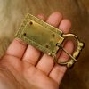 Medieval Pure Solid Brass Belt Buckle Functional Clothing Accessory