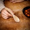 Medieval Functional Wooden Spoon Handmade from Genuine Wood
