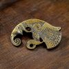 Antique Brass Ravens Paired Mounts Leather and Clothing Accessory