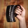 Medieval Viking Horn Tankard Beer Mug Handcrafted Genuine Ox Horn