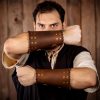 Medieval Studded Authentic Handcrafted Leather Bracers