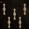 Medieval Pure Solid Brass Leather Mounts Set of 5