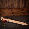Roman Gladius Handcrafted Wooden Sword with Historical Design