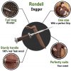 Medieval Rondell Dagger with Genuine Leather Scabbard