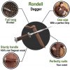 Medieval Rondell Dagger with Genuine Leather Scabbard
