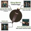 Viking Dagger with Tri Lobed Pure Solid Brass Pommel