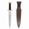 Viking Dagger with Tri Lobed Pure Solid Brass Pommel