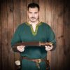 Viking Dagger with Tri Lobed Pure Solid Brass Pommel