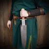 Viking Dagger with Tri Lobed Pure Solid Brass Pommel