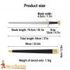Viking Five-Lobed Sword with Pure Brass Pommel and Scabbard